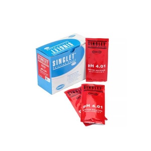 Solución de pH Singlet de un solo uso, pH 4,01 pk/20