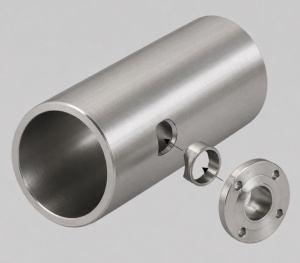 Brida de acero inoxidable soldable para kits de montaje de sensores SOLITAX SC de inserción