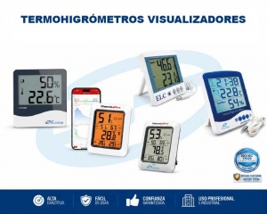Termohigrómetros Visualizadores