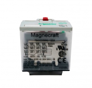 Relé de contacto 4p2t, de 15 AMP, 120 VCA, resistencia de bobina de 2220ω - ELICROM