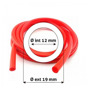 Manguera de silicón Øe 19 mm x Øi 12 mm atoxica reforzada