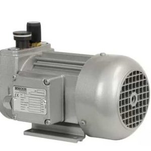 Bomba de vacío para contador 7015, 230 VAC - ELICROM Industrial electric motor with a rounded ventilated end, mounting base, and nameplate on the side