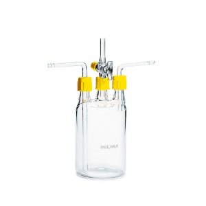 Botella de Woulff con llave de paso de 500 ml