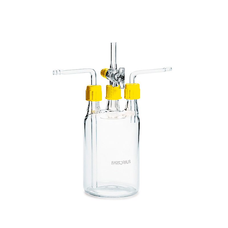 Botella de Woulff con llave de paso de 500 ml - ELICROM