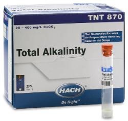 Prueba de alcalinidad (total) TNTplus en vial (25-400 mg/L CaCO₃) pk/25
