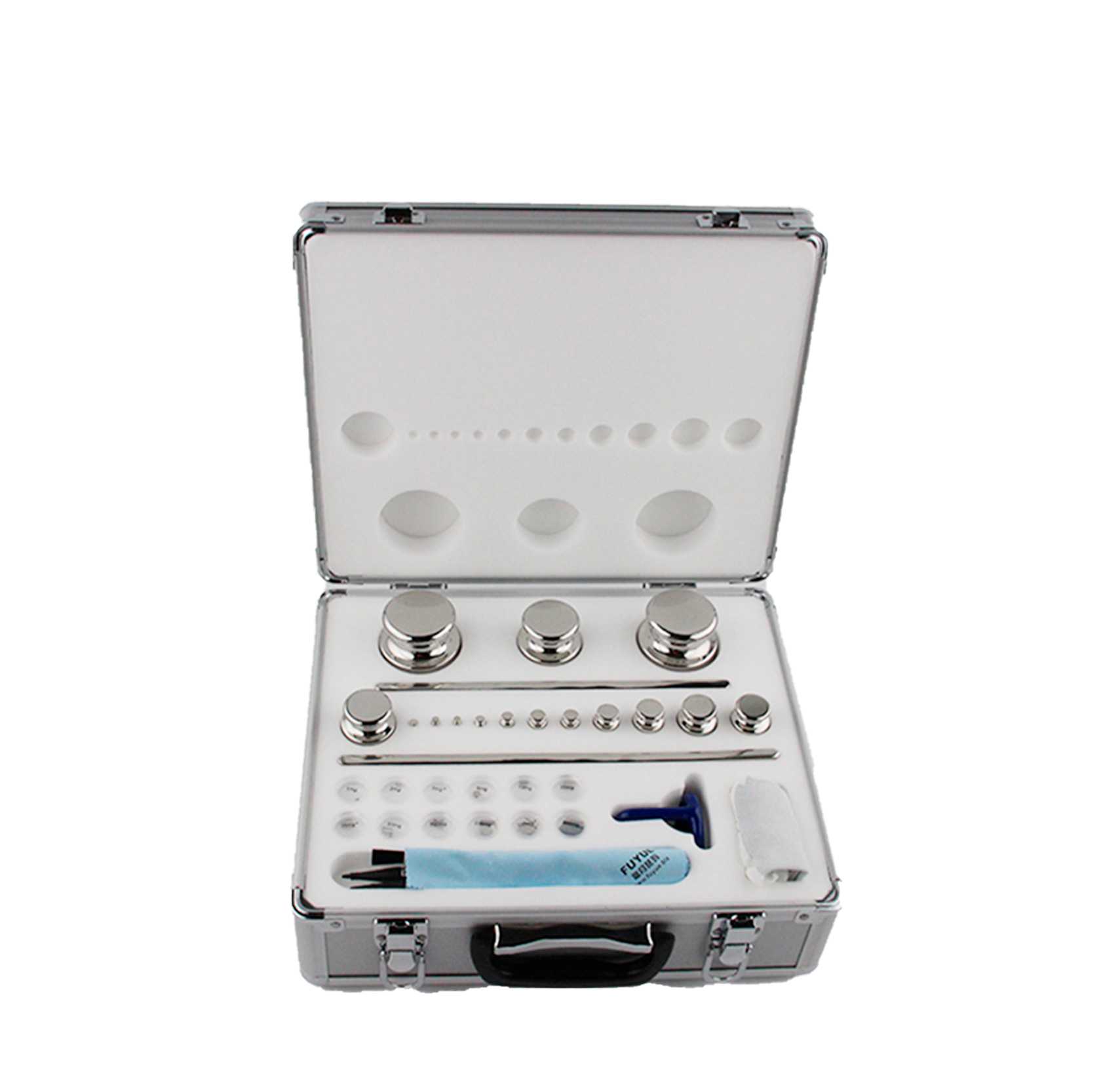 Juego de pesas E2 de acero inoxidable 1mg a 2kg