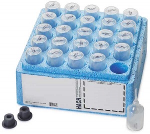 Ampolla accuvac para la determinación de oxígeno disuelto de 0,3 a 15,0 mg/l pk/50