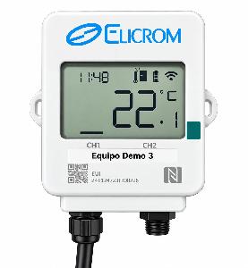 Termometro de dos canales con LoraWan ELICROM