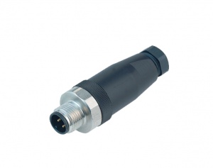 Conector roscable M12 macho de 5 pines para sensores Hach